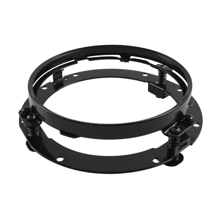 

Motorcycle 7 inch Round Headlight Ring Mounting Bracket for Harley Davidson (Black)