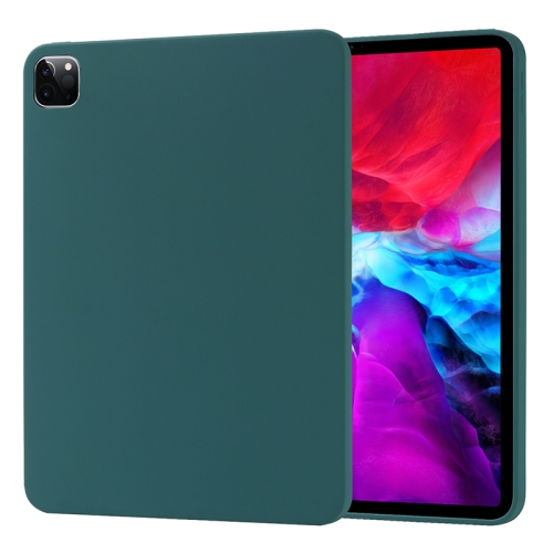 

For iPad Pro 12.9 (2020) Liquid Silicone Shockproof Full Coverage Case(Green)