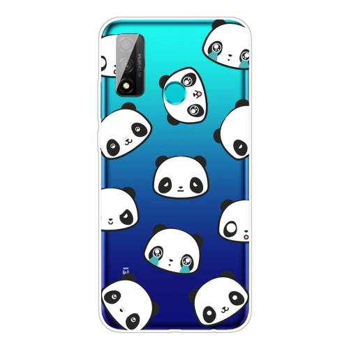 

For Huawei P smart 2020 Coloured Drawing Pattern Highly Transparent TPU Protective Case(Emoji Bear)