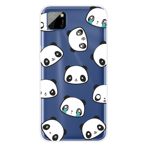 

For Huawei Y5p (2020) Coloured Drawing Pattern Highly Transparent TPU Protective Case(Emoji Bear)