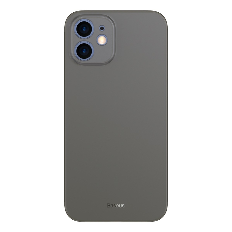 

For iPhone 12 mini Baseus Wing Series Protective PP Case(Transparent Black)