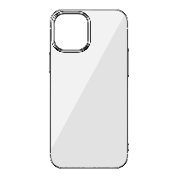 

For iPhone 12 Pro Max Baseus Glitter Plating PC Shockproof Protective Case(Silver)