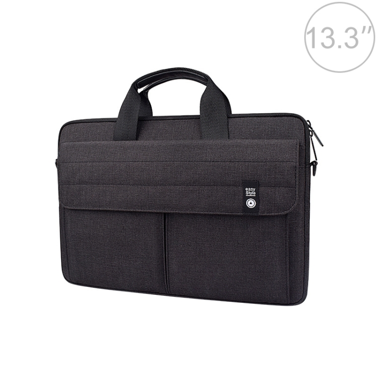 

ST08 Handheld Briefcase Carrying Storage Bag without Shoulder Strap for 13.3 inch Laptop(Black)