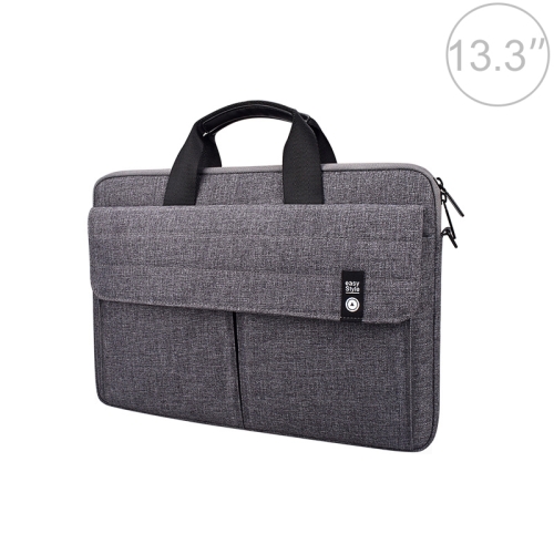 

ST08 Handheld Briefcase Carrying Storage Bag without Shoulder Strap for 13.3 inch Laptop(Grey)