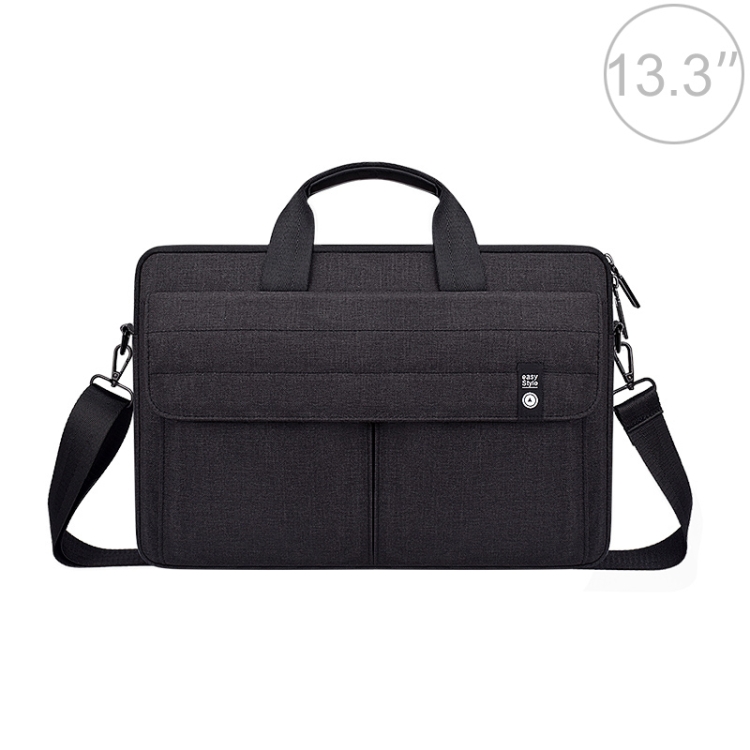 

ST08 Handheld Briefcase Carrying Storage Bag with Shoulder Strap for 13.3 inch Laptop(Black)