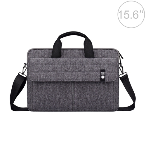 

ST08 Handheld Briefcase Carrying Storage Bag with Shoulder Strap for 15.6 inch Laptop(Grey)