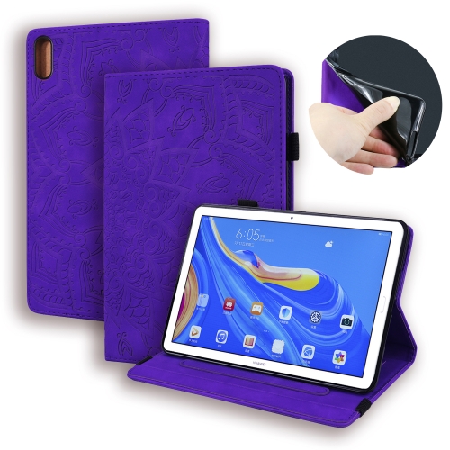 

For Huawei MatePad 10.8 Calf Texture Embossed Horizontal Flip Leather Case with Holder & Card Slots & Photo Frame(Purple)