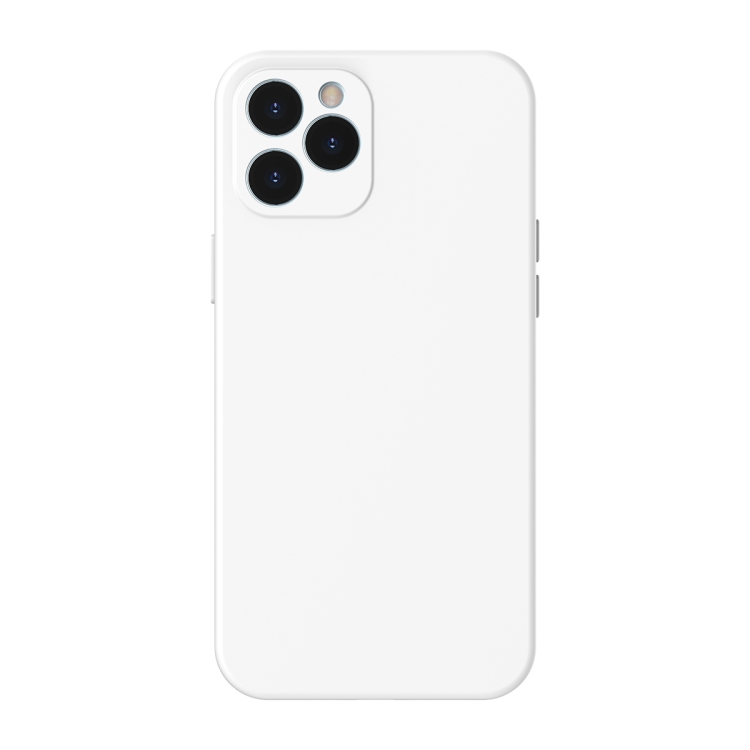 

For iPhone 12 Pro Max Baseus WIAPIPH67N-YT02 Liquid Silicone Shockproof Protective Case(White)