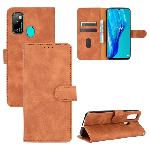 

For Ulefone Note 9P Solid Color Skin Feel Magnetic Buckle Horizontal Flip Calf Texture PU Leather Case with Holder & Card Slots & Wallet(Brown)