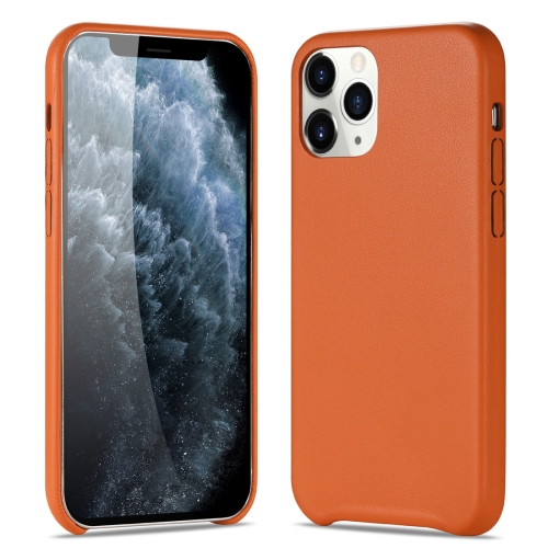 

For iPhone 12 Pro Max Grain Leather Texture PU Protective Case(Orange)