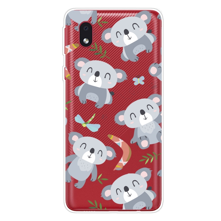 

For Samsung Galaxy A1 Core Shockproof Painted Transparent TPU Protective Case(Koala)
