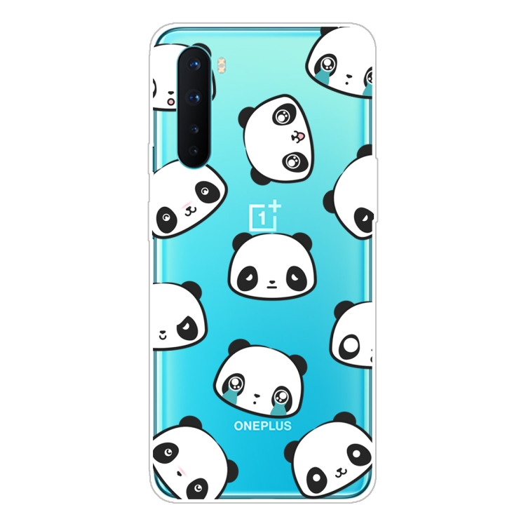 

For OnePlus Nord Shockproof Painted Transparent TPU Protective Case(Emoji Bear)