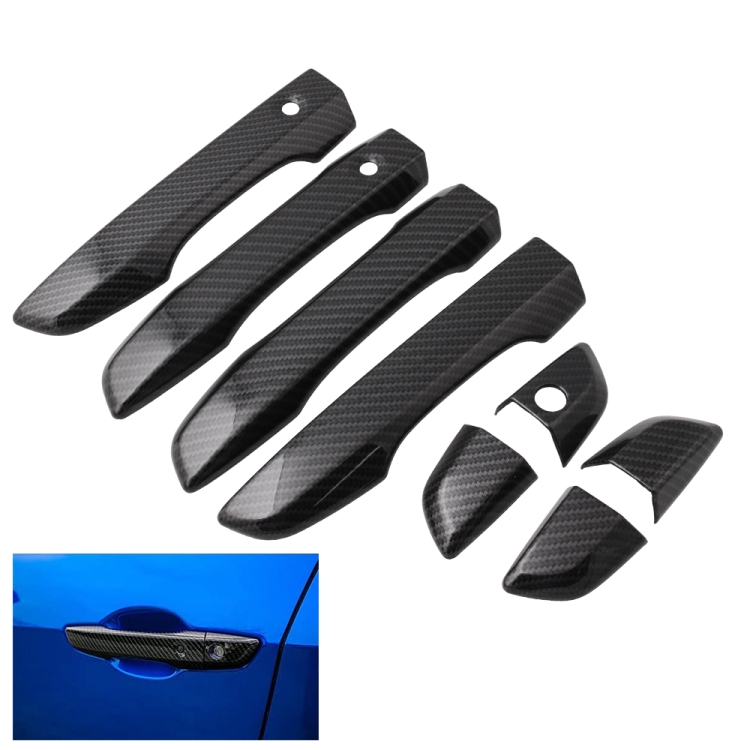 

4 PCS Car Modified Carbon Door Handle Decoration for Honda Civic 2016-2020