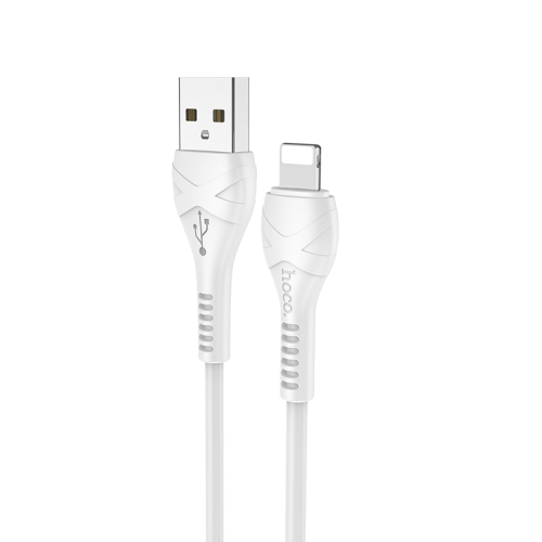 

hoco X37 USB to 8 Pin Cool Power Charging Data Cable, Cable Length: 1m(White)
