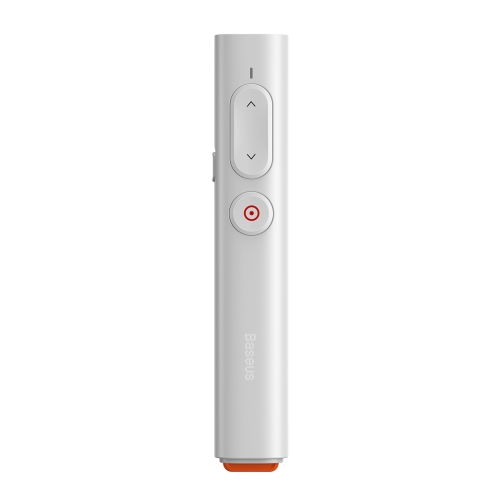 

Baseus ACFYB-B02 Orange Dot RF2.4GHz PPT Wireless Multimedia Presenter Page Turning Pen, Youth Version, Control Distance: 30m(White)