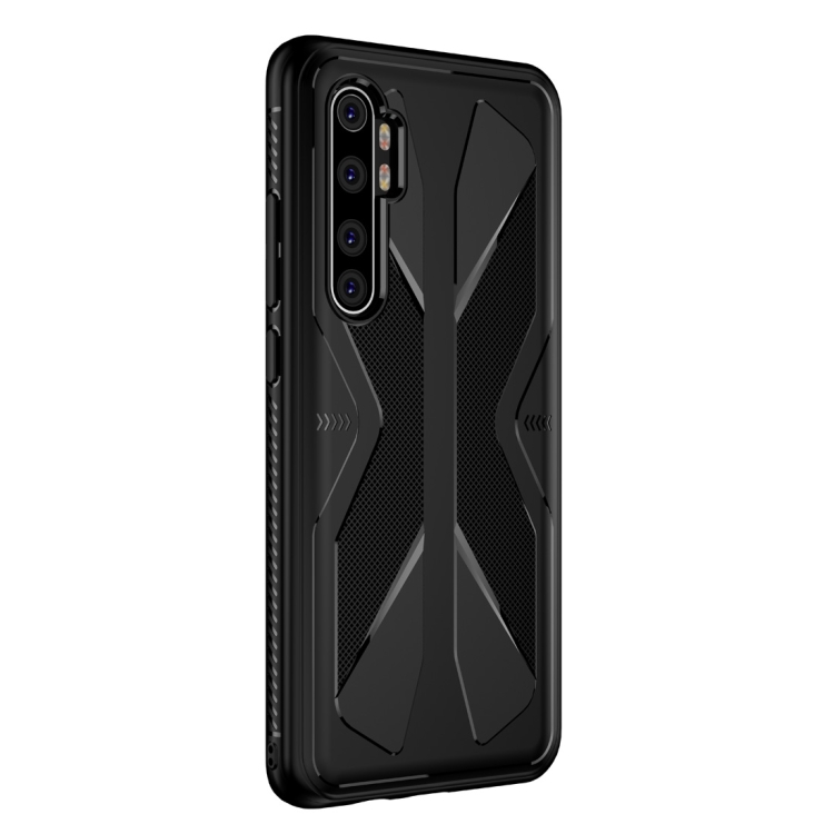

For Xiaomi Mi Note 10 Lite Butterfly Shadow Shockproof Rubber TPU Protective Case(Black)