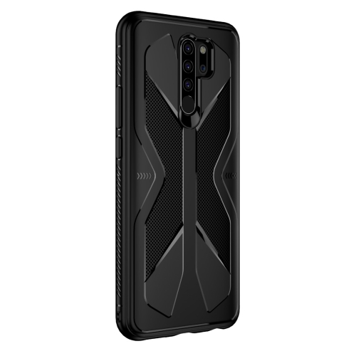 

For Xiaomi Redmi 9 Butterfly Shadow Shockproof Rubber TPU Protective Case(Black)