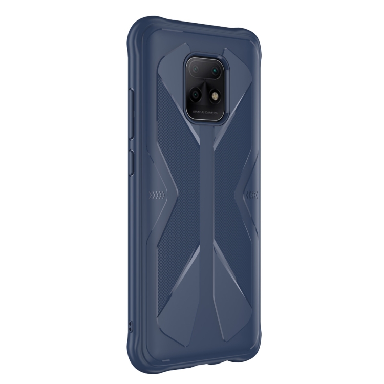 

For Xiaomi Redmi 10X / 10X Pro Butterfly Shadow Shockproof Rubber TPU Protective Case(Blue)