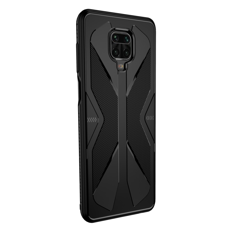 

For Xiaomi Redmi Note 9S Butterfly Shadow Shockproof Rubber TPU Protective Case(Black)