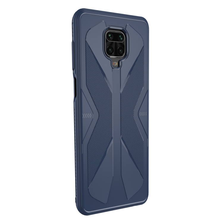 

For Xiaomi Redmi Note 9S Butterfly Shadow Shockproof Rubber TPU Protective Case(Blue)