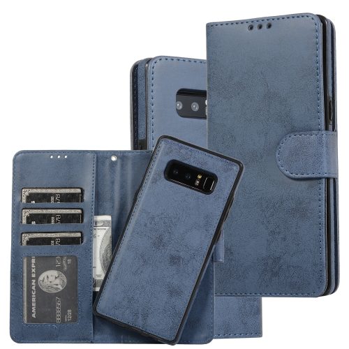 

For Samsung Galaxy Note8 Retro 2 in 1 Detachable Magnetic Horizontal Flip TPU + PU Leather Case with Holder & Card Slots & Photo Frame & Wallet(Dark Blue)