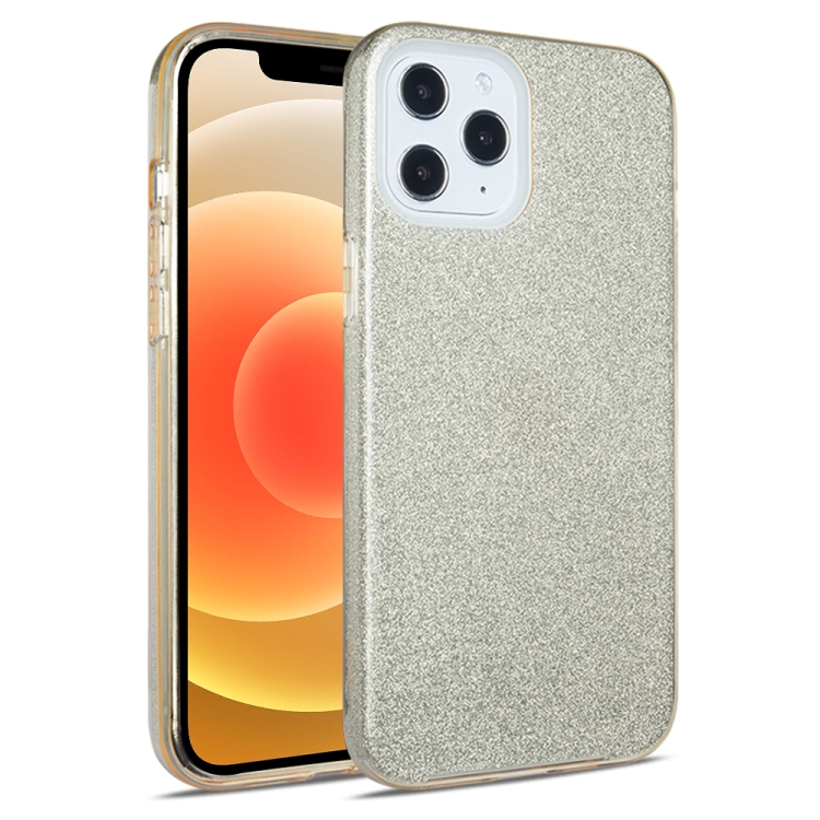 

For iPhone 12 mini TPU Glitter All-inclusive Shockproof Protective Case(Gold)
