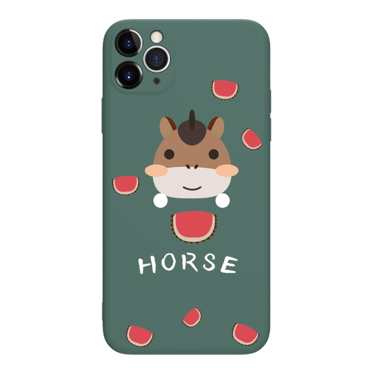 

For iPhone 11 Chinese Zodiac Pattern Liquid Silicone Phone Case(SX-008)