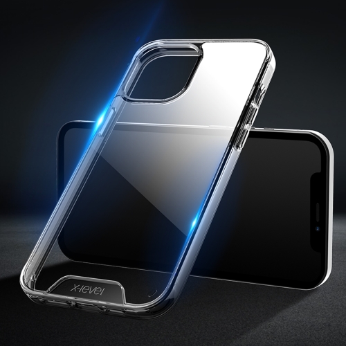 

For iPhone 12 / 12 Pro X-level Oxygen II Series Shockproof Transparent TPU + Glass Protective Case