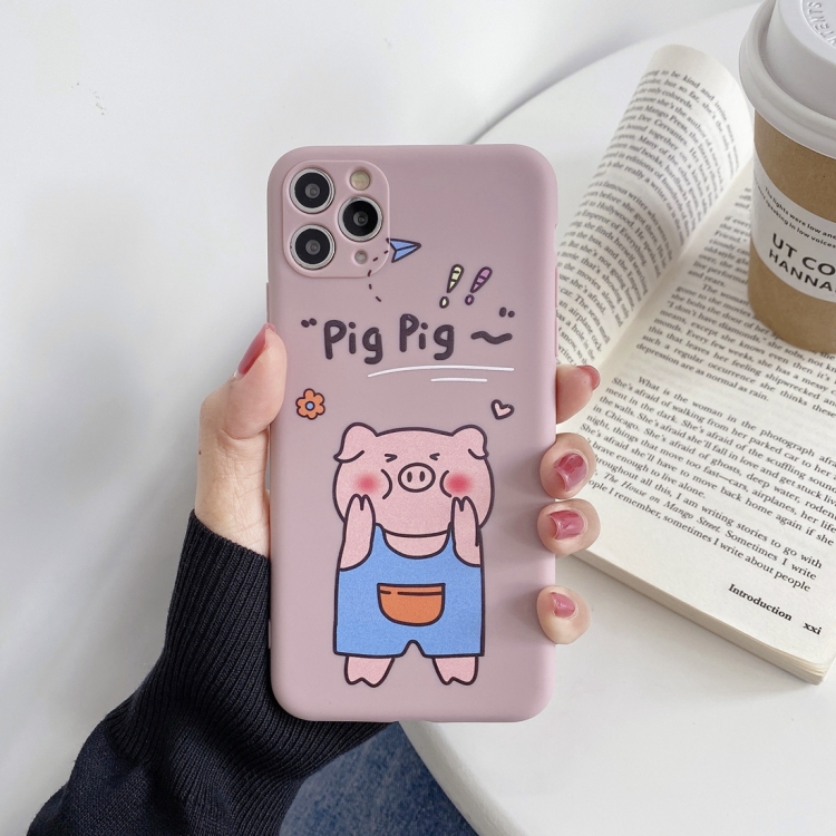 

For iPhone 11 Pro Max Cartoon Pattern Protective Case(Pig)
