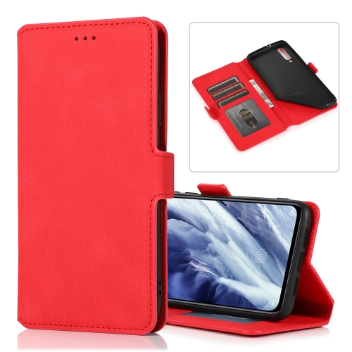 

For Xiaomi Mi 9 Pro Retro Magnetic Closing Clasp Horizontal Flip Leather Case with Holder & Card Slots & Photo Frame & Wallet(Red)