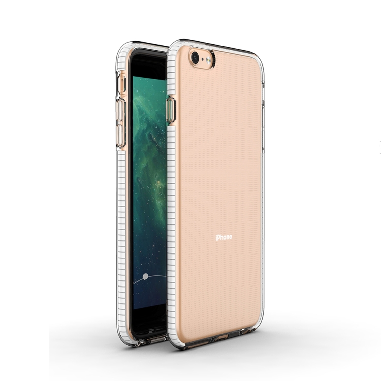 

For iPhone 6 Plus TPU Double-color Shockproof Protective Case(White)