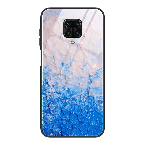 

For Xiaomi Redmi Note 9S / Note 9 Pro Marble Pattern Glass Protective Case(DL07)