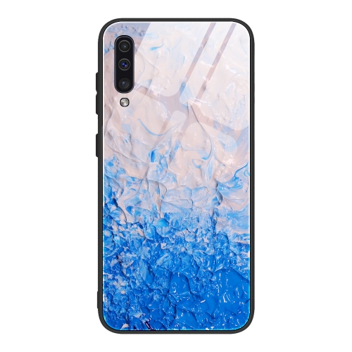 

For Samsung Galaxy A50 / A50s / A30s Marble Pattern Glass Protective Case(DL07)