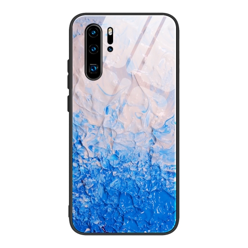 

For Huawei P30 Pro Marble Pattern Glass Protective Case(DL07)