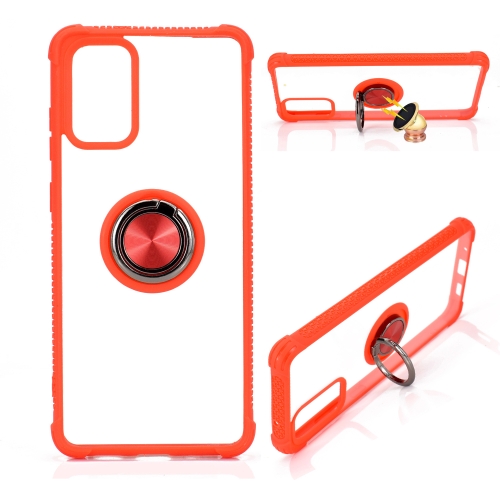 

For Samsung Galaxy S20 Plus Full Coverage Rugged Shockproof TPU + PC Case with 360 Degree Rotation Ring Holder(Red)