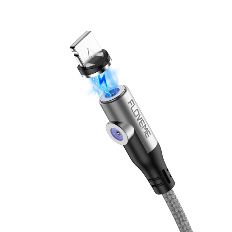 

FLOVEME YXF212896 2.1A 8 Pin Elbow Head Design Magnetic Charging Cable, Length: 1m(Silver)