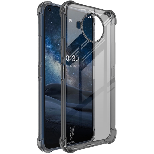 

For Nokia 8.3 5G IMAK All-inclusive Shockproof Airbag TPU Case with Screen Protector(Transparent Black)
