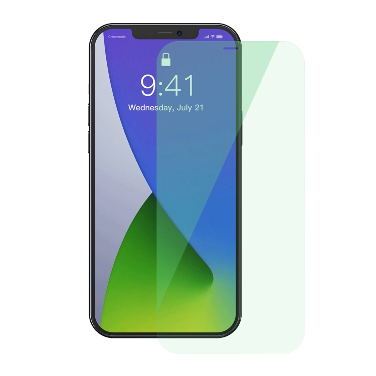 

For iPhone 12 Pro Max 2 PCS Baseus 0.15mm Eye Protection Full Coverage Tempered Glass Film (Green Light)