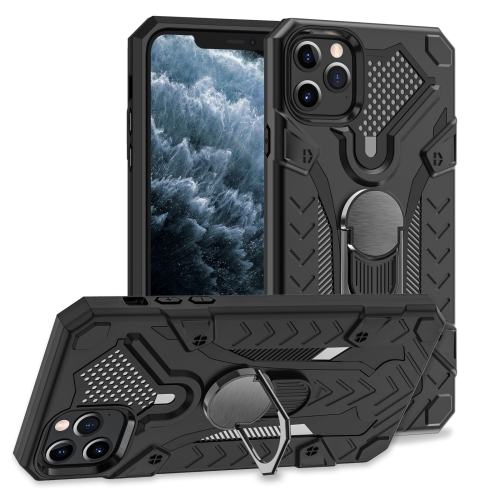 

For iPhone 11 Pro Max Armor Knight Series 2 in 1 PC + TPU Protective Case with Ring Holder(Black)