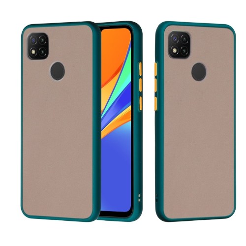 

For Xiaomi Redmi 9C Skin Hand Feeling Series Shockproof Frosted PC+ TPU Protective Case(Dark Green)