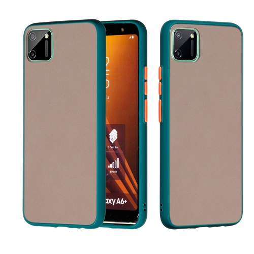 

For OPPO Realme C11 Skin Hand Feeling Series Shockproof Frosted PC+ TPU Protective Case(Dark Green)