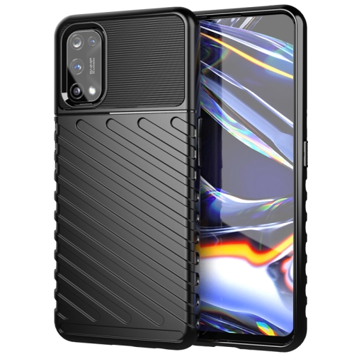 

For OPPO Realme 7 Pro Thunderbolt Shockproof TPU Soft Case(Black)