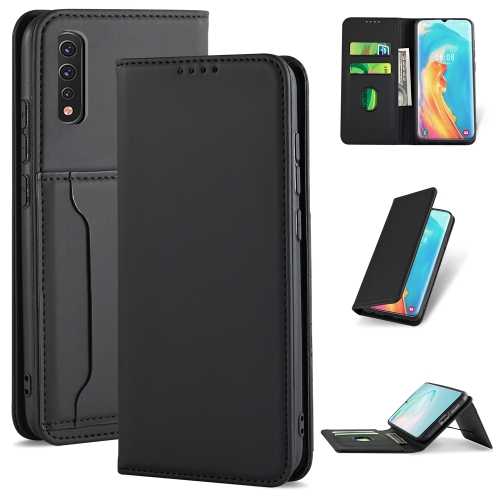 

For Samsung Galaxy Note 10 Lite Strong Magnetism Shockproof Horizontal Flip Liquid Feel Leather Case with Holder & Card Slots & Wallet(Black)