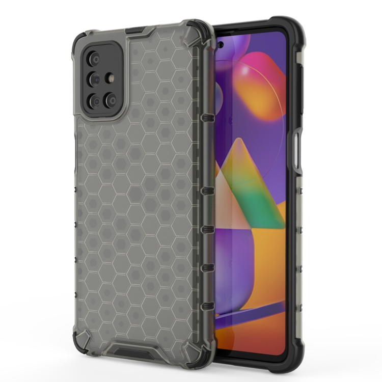 

For Samsung Galaxy M31s Shockproof Honeycomb PC + TPU Protective Case(Black)