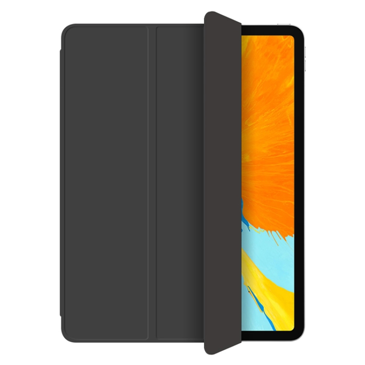 

For iPad Pro 11 (2020) WIWU Magnetic 3-folding Horizontal Flip PU Leather Case with Holder & Wake-up / Sleep Function(Black)