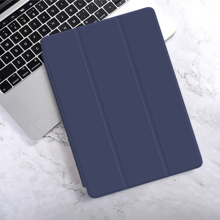 

For iPad 9.7 (2018) & (2017) WIWU Ultra-thin 3-folding Horizontal Flip PU Leather + TPU Case with Holder & Wake-up / Sleep Function(Blue)