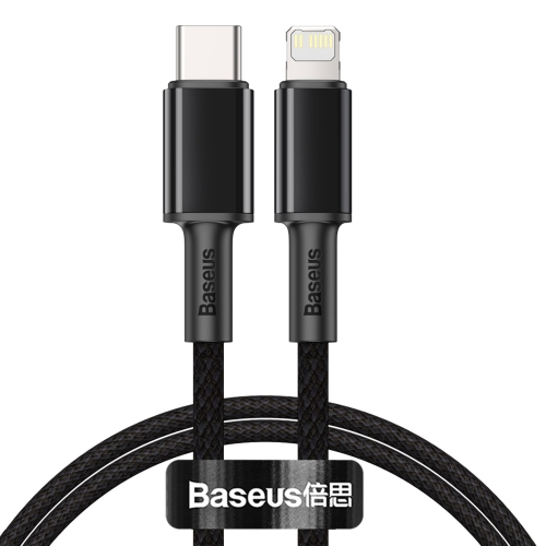 

Baseus 20W Type-C / USB-C to 8 Pin PD High-density Braided Fast Charging Data Cable, Length: 1m(Black)