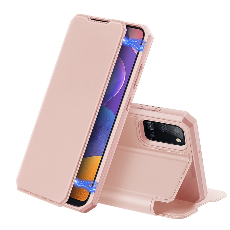 

For Samsung Galaxy A31 DUX DUCIS Skin X Series PU + TPU Horizontal Flip Leather Case with Holder & Card Slots(Rose Gold)