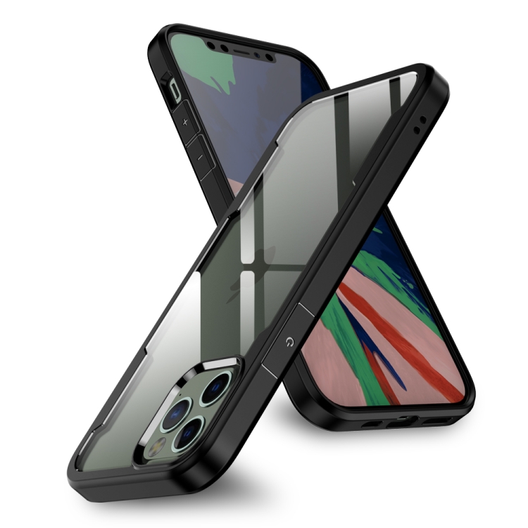 

For iPhone 12 / 12 Pro Freelander Shockproof TPU + PC Case(Black)