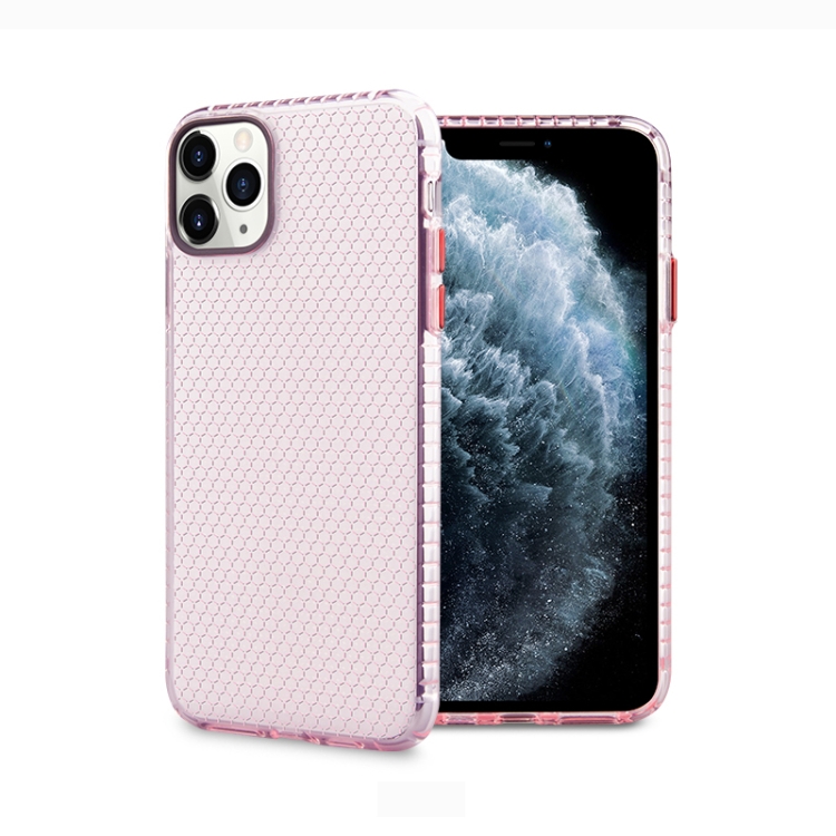 

For iPhone 12 mini Honeycomb Shockproof TPU Case(Pink)